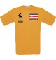 Männer-Shirt Fussballshirt Costa Rica mit Ihrem Wunschnamen bedruckt, orange, L