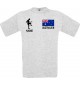 Männer-Shirt Fussballshirt Australien mit Ihrem Wunschnamen bedruckt, ash, L
