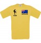 Männer-Shirt Fussballshirt Australien mit Ihrem Wunschnamen bedruckt, gelb, L