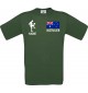 Männer-Shirt Fussballshirt Australien mit Ihrem Wunschnamen bedruckt, grün, L