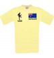 Männer-Shirt Fussballshirt Australien mit Ihrem Wunschnamen bedruckt, hellgelb, L