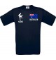 Männer-Shirt Fussballshirt Australien mit Ihrem Wunschnamen bedruckt, navy, L