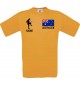 Männer-Shirt Fussballshirt Australien mit Ihrem Wunschnamen bedruckt, orange, L