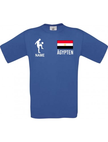 Männer-Shirt Fussballshirt Ägypten mit Ihrem Wunschnamen bedruckt