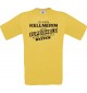 Männer-Shirt Ich bin Kellnerin, weil Superheld kein Beruf ist, gelb, Größe L