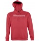 Kapuzen Sweatshirt individuell mit Ihrem Wunschtext versehen kult, rot, L