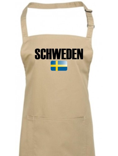Kochschürze, Schweden Land Länder Fussball, khaki