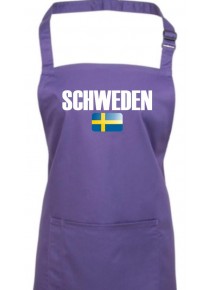 Kochschürze, Schweden Land Länder Fussball, purple