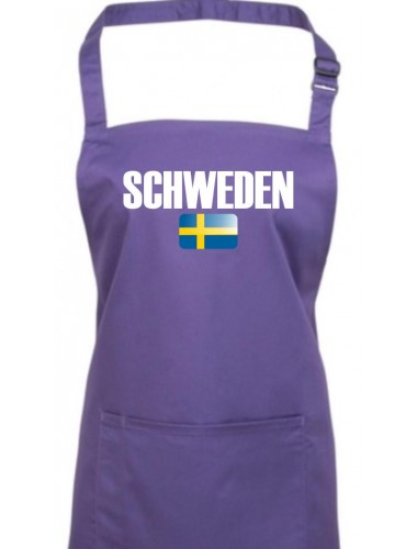 Kochschürze, Schweden Land Länder Fussball, purple