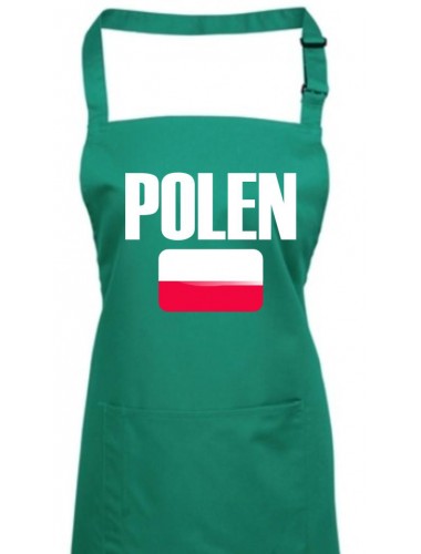 Kochschürze, Polen Land Länder Fussball, emerald