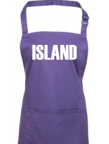 Kochschürze, Island Land Länder Fussball, purple