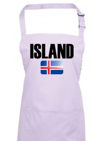 Kochschürze, Island Land Länder Fussball, lilac