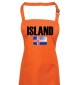 Kochschürze, Island Land Länder Fussball, orange