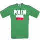 Kinder T-Shirt Fußball Ländershirt Polen, kelly, 104