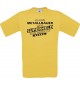 Männer-Shirt Ich bin Metallbauer, weil Superheld kein Beruf ist, gelb, Größe L