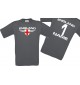 Man T-Shirt England Ländershirt mit Ihrem Wunschnamen und Ihrer Wunschzahl, Fußball