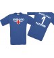 Man T-Shirt England Wappen mit Wunschnamen und Wunschnummer, Land, Länder, royal, L