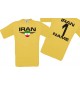 Man T-Shirt Iran Ländershirt mit Ihrem Wunschnamen und Ihrer Wunschzahl, Fußball