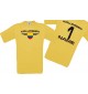 Man T-Shirt Kolumbien Wappen mit Wunschnamen und Wunschnummer, Land, Länder, gelb, L