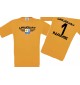Kinder-Shirt Uruguay, Wappen mit Wunschnamen und Wunschnummer, Land, Länder, orange, 104