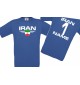 Kinder-Shirt Iran, Wappen mit Wunschnamen und Wunschnummer, Land, Länder