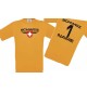 Kinder-Shirt Schweiz, Wappen mit Wunschnamen und Wunschnummer, Land, Länder, orange, 104