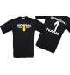 Man T-Shirt Senegal Wappen mit Wunschnamen und Wunschnummer, Land, Länder, schwarz, L