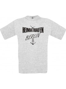 Männer-Shirt Heimathafen Berlin  kult, ash, Größe L