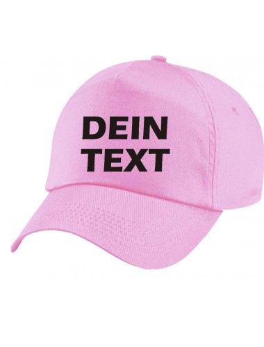Mütze, Basecap, mit deinem Wunschtext versehen, rosa