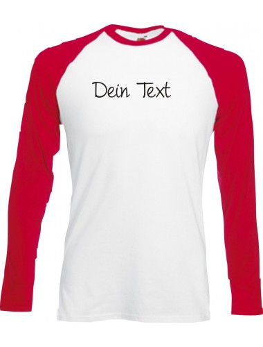 Baselongshirt individuell mit Ihrem Wunschtext versehen kult, S-XXL