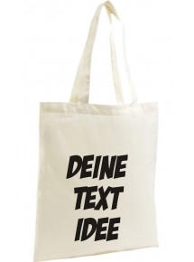 Organic Shopper Jutte Beutel mit deinem Wunschtext bedruckt