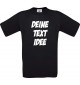 Kids Shirt individuell mit Ihrem Wunschtext oder Motive bedruckt, schwarz, 104