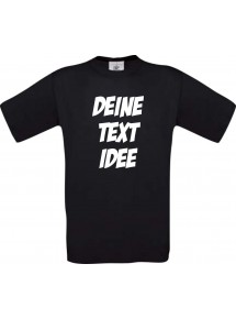 Kids Shirt individuell mit Ihrem Wunschtext oder Motive bedruckt, schwarz, 104