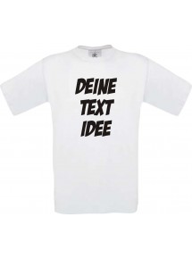 Kids Shirt individuell mit Ihrem Wunschtext oder Motive bedruckt, weiss, 104