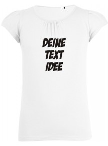Mädchen Shirt mit deinem Wunsch Motive, Text oder Logo bedruckt
