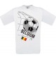 Kinder-Shirt Fussballshirt Belgium, Belgien, Land, Länder