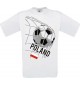 Kinder-Shirt Fussballshirt Poland, Polen, Land, Länder