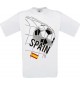 Kinder-Shirt Fussballshirt Spain, Spanien, Land, Länder