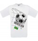 Man T-Shirt, Fussballshirt Brasilien, Land, Länder