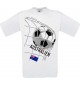 Man T-Shirt, Fussballshirt Australien, Land, Länder