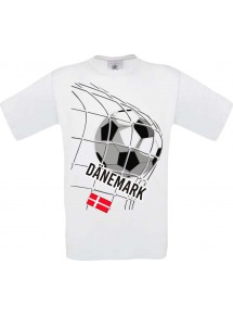 Man T-Shirt, Fussballshirt Dänemark, Land, Länder