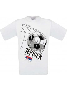 Man T-Shirt, Fussballshirt Serbien, Land, Länder