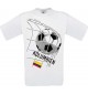 Man T-Shirt, Fussballshirt Kolumbien, Land, Länder