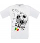 Man T-Shirt, Fussballshirt Senegal, Land, Länder