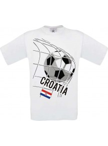 Man T-Shirt, Fussballshirt Croatia, Kroatien, Land, Länder