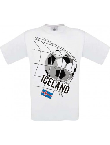 Man T-Shirt, Fussballshirt Iceland, Island, Land, Länder