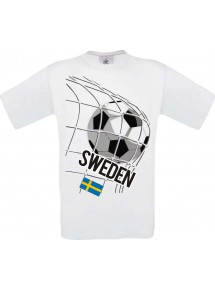 Man T-Shirt, Fussballshirt Sweden, Schweden, Land, Länder