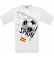 Man T-Shirt, Fussballshirt Spain, Spanien, Land, Länder
