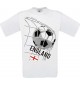 Man T-Shirt, Fussballshirt England, Land, Länder