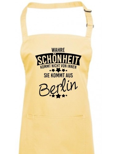Kochschürze Wahre Schönheit kommt aus Berlin, lemon